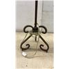 Image 3 : Vintage-Style Bronze Metal Table Lamps with Scrolled Base and Palm Motif, Set of 3, Tallest 32”
