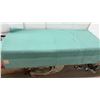 Image 3 : Hudson's Bay 4-Point Blanket, 100% Wool, Teal with Tone-on-Tone Stripes, Made in England