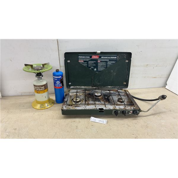Coleman 5400-540C 2-Burner Propane Stove and Mastercraft Single-Burner Propane Stove