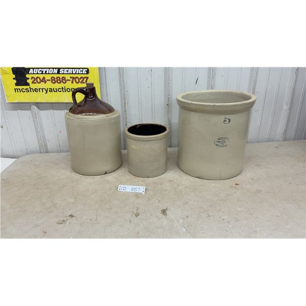 Set of 3 Crocks