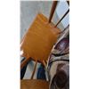 Image 4 : Wooden Rocking Chair with Upholstered Seat and Back Cushions