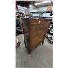 Image 6 : Tall Chest of Drawers with Six Drawers and Brass Pulls. 52”×37”×21” mcm.