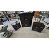 Image 1 : Five-Drawer Chest 48”×36” x16” and Two Two-Drawer Nightstands 24”×24”×16”