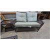 Image 5 : Wicker Patio Set: Chair, Loveseat, Side Tables, and Coffee Table