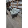 Image 6 : Wicker Patio Set: Chair, Loveseat, Side Tables, and Coffee Table