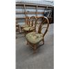 Image 5 : Rattan Table with Glass Top and Six Rattan Dining Chairs