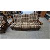 Image 2 : Plaid Upholstered Sofa and Armchair colonial style