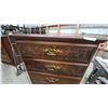 Image 4 : Carved Wood Chest of Drawers with Brass Handles. 50”×34”×18”
