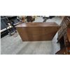 Image 5 : Dark Wood Dresser with 9 Drawers, Brass Hardware, and Carved Details. 64”×32”×18.6”