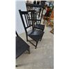 Image 3 : Three Black Wood Dining Chairs
