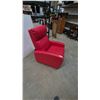 Image 4 : Red Leather Recliner Chair