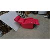 Image 5 : Red Leather Recliner Chair