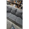 Image 4 : Three-Seat Sofa with Three Back and Two Arm Cushions, Microsuede, 88” Wide