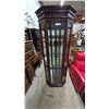 Image 1 : Octagonal Wood and Glass Display Cabinet, 75” 24”×30”