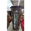 Image 4 : Octagonal Wood and Glass Display Cabinet, 75” 24”×30”