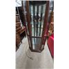 Image 5 : Octagonal Wood and Glass Display Cabinet, 75” 24”×30”