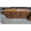 Image 2 : 4-Piece MCM Rattan and Wood Dresser Set with 2 Nightstands