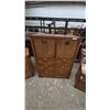 Image 5 : 4-Piece MCM Rattan and Wood Dresser Set with 2 Nightstands