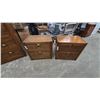 Image 7 : 4-Piece MCM Rattan and Wood Dresser Set with 2 Nightstands