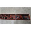 Image 3 : Harley-Davidson Embossed Metal Sign, "HARLEY-DAVIDSON DR" in Orange and Black. 6”×36”