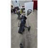 Image 3 : Golf Push Cart with Golf Bag and Clubs