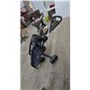 Image 4 : Golf Push Cart with Golf Bag and Clubs