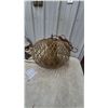 Image 4 : Table Lamp, Woven Rattan Pendant Light, and Dog