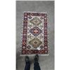 Image 2 : Hand-Knotted Wool Rug. 36”×60”