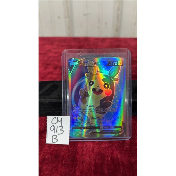 Pokémon Morpeko V Secret Rainbow Rare Holographic Card 190/202