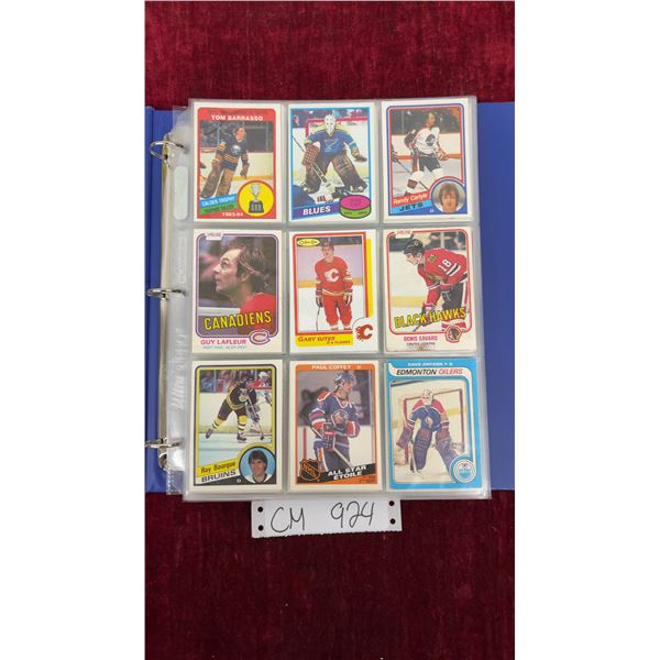 Binder Of Hockey Cards