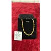 Image 1 : 14K Gold Plated 3.0mm Twisted Rope Necklace, 24” Long