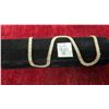 Image 1 : 18K Gold Plated 5.0mm Emerald Cut Simulated Diamond Tennis Necklace, 17” Long
