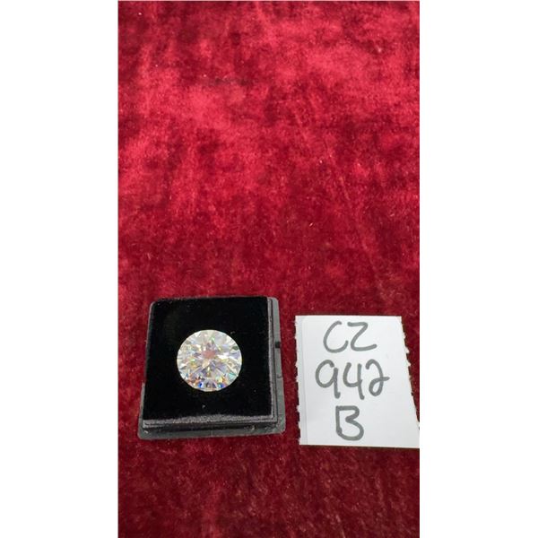 6.0 Carat Moissanite Lab Diamond, Round Brilliant Cut, GH, VVS1, with GRA Report