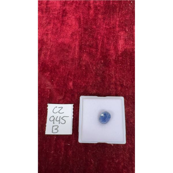 6.4 Carat Natural Untreated Blue Sapphire, Oval Cut, 8.8mm x 11.5mm