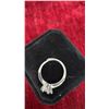 Image 5 : Platinum-Plated 1.0 Ct Simulated Diamond Chanel Ring, Resizeable