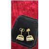 Image 4 : 14K Gold Plated 3.0 Ct Each Princess Cut Simulated Diamond Stud Earrings