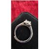 Image 5 : Platinum Plated 1.0 Ct Simulated Diamond Halo Ring - Resizeable