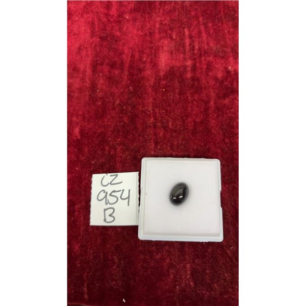 2.7 Carat Natural Black Opal, Untreated, Oval Cabochon, 8.4mm x 11.9mm