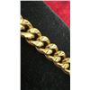 Image 2 : 18K Gold Plated 8.0mm Cuban Link Bracelet, 7 3/4” Long