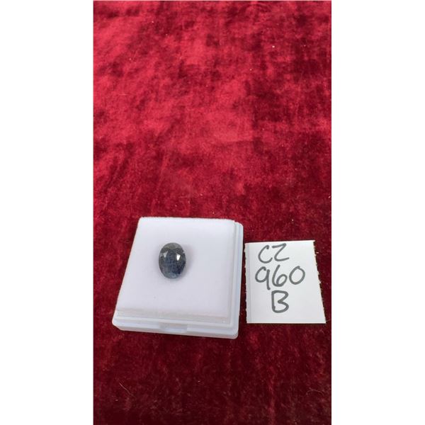 7.8 Carat Natural Blue Sapphire, Untreated, Oval Cut, 9.2mm x 11.9mm