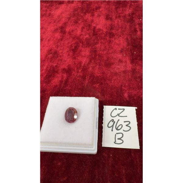 5.0 Ct Natural Untreated Ruby, Oval Cut, 8.8mm x 10.7mm
