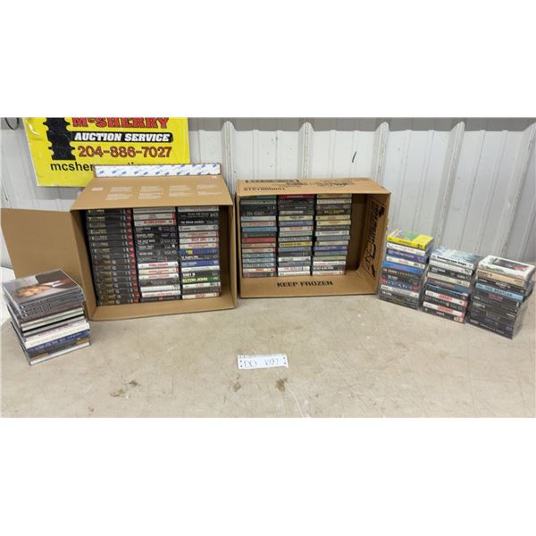 Large lot of Cassette Tapes and Some CD’s