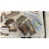Image 3 : Lot of Tools: Drywall Tools, Trowels, Rubber Mallets, Putty Knives, Wire Brushes, Flashlight