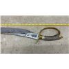 Image 5 : Antique D-Guard Cutlass Hunting Sword with Curved Steel Blade, Antler Handle, and Brass Hilt