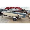 Image 1 : Glastron V-150 15 Foot Runabout Boat with Trailer, No Motor