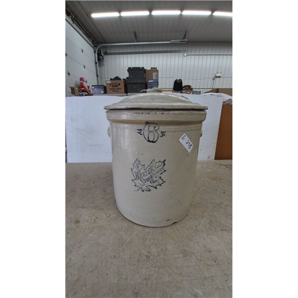 Western Stoneware Co. 6 Gallon Crock with Lid