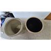 Image 4 : Two Stoneware Crocks: One with Blue "3 U.S.A." Crown Logo, One 5 ga0l. Medalta
