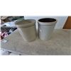 Image 5 : Two Stoneware Crocks: One with Blue "3 U.S.A." Crown Logo, One 5 ga0l. Medalta