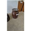 Image 4 : Three Stoneware Crocks: Large Brown Crock, Small Brown Crock with Lid, and Brown Crock