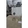 Image 2 : Three Clear Glass Kerosene Lamps with Chimneys and Wicks